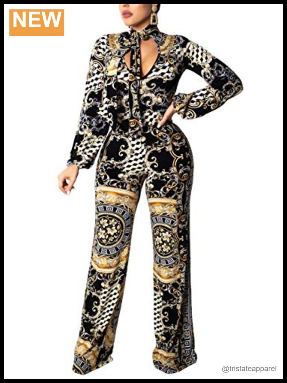 Women's Dressy Cold Shoulder Jumpsuit Long Sleeve Business Romper with Belt